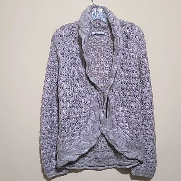 DKNYC Tan Knitted Sweater Sz Large - Picture 1 of 10